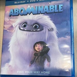 Dreamworks Abominable Blu-ray with Purple and Blue Cover